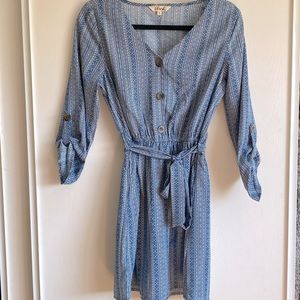 Hint Of Blush dress long sleeve